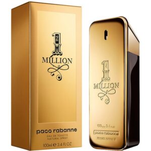 Parfum pentru barbati 1 Million Paco Rabanne cu ambalaj. Parfum lingou de aur. One million parfum